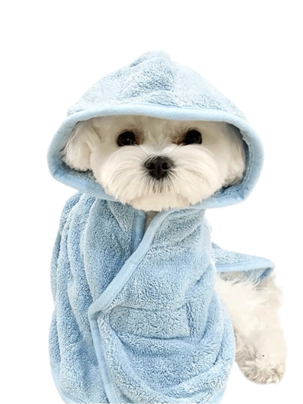 🆕Blue Dog Bath Robe - Picture 2 of 4